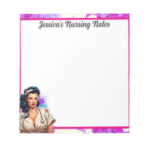 Pinup_Nurse Badass Notizblock