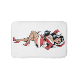 Pinup Santa Babe Badematte