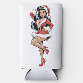 Pinup Santa Babe Selters Dosenkühler