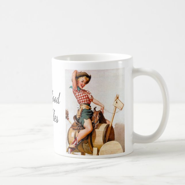 Pinup-Sattel Kaffeetasse (Rechts)