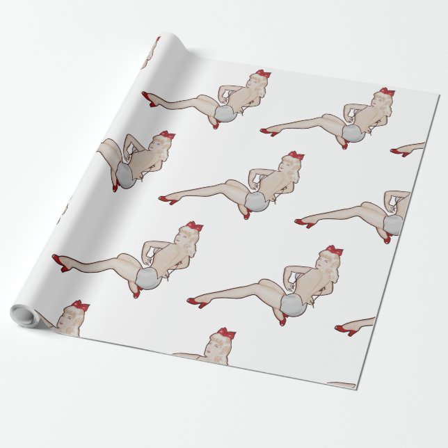 Pinup Wrapper Geschenkpapier (Ungerollt)