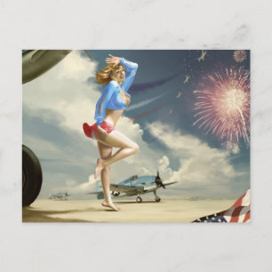 Pinups des années 40, carte postale