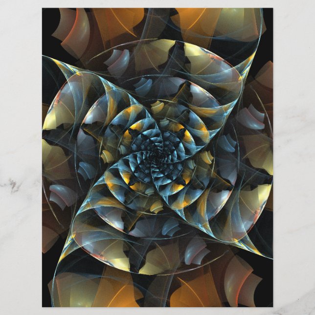 Pinwheel Abstrakt Art Flyer (Vorne)