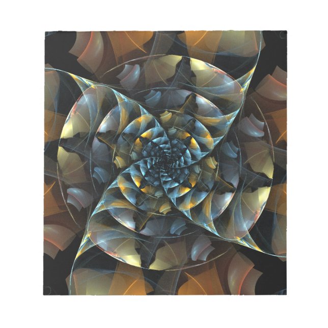 Pinwheel Abstrakt Art Notepad Notizblock (Vorderseite)