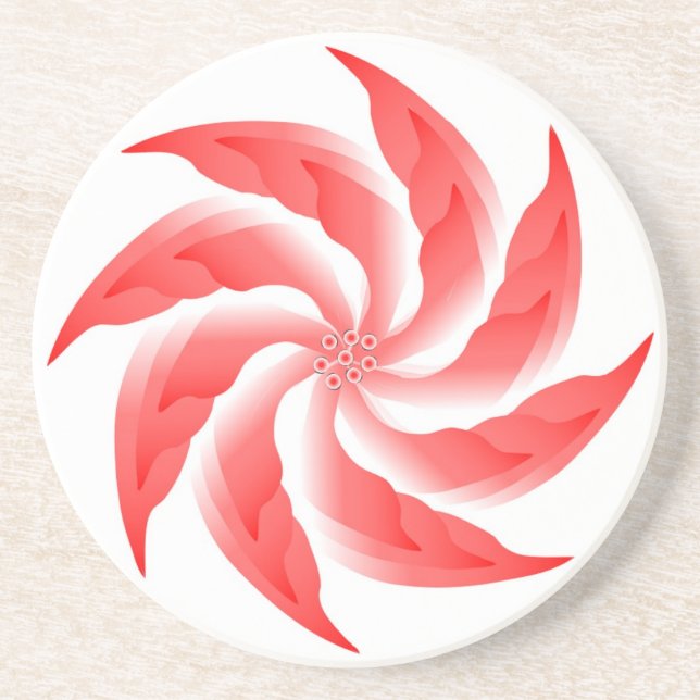 PINWHEEL-BLUME GETRÄNKEUNTERSETZER (Vorne)