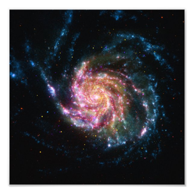 Pinwheel Galaxy Spirale Space Fotodruck (Vorne)