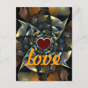 Pinwheel Liebe Postcard Postkarte