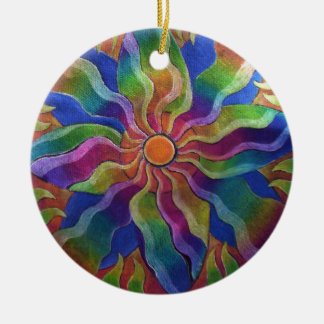 Pinwheel-Mandala-Verzierung Keramik Ornament