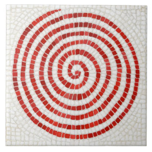PINWHEEL MOSAIC 6" Carré Carreaux en céramique