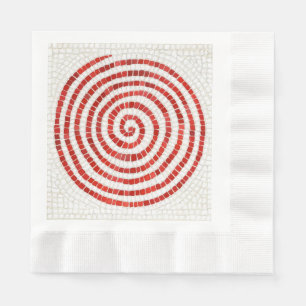 PINWHEEL MOSAIC geprägtes Mittagspapier Napkin Serviette