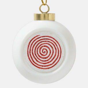 PINWHEEL MOSAIC Keramik Ball Ornament
