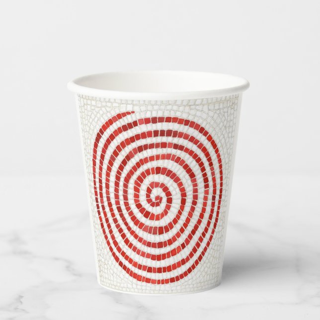 PINWHEEL MOSAIC Paper Cup Pappbecher (Vorderseite)