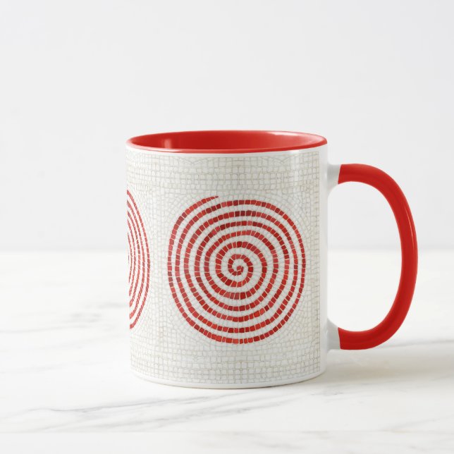 PINWHEEL MOSAIC Red Combo Tasse (Rechts)