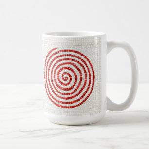 PINWHEEL MOSAIC Tall White Tasse