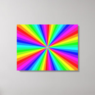 PINWHEEL RAINBOW LEINWANDDRUCK