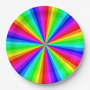 PINWHEEL RAINBOW PAPPTELLER