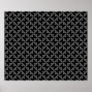 Pinwheel Spiral Abstrakte Illusionen Linie Art Poster