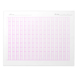 Pinyin Practice Paper for Kids – Chinese Writing Notizblock