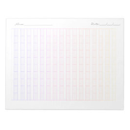 Pinyin Practice Paper for Kids – Chinese Writing Notizblock