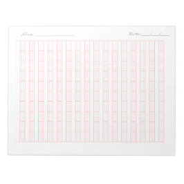 Pinyin Practice Paper for Kids – Chinese Writing Notizblock