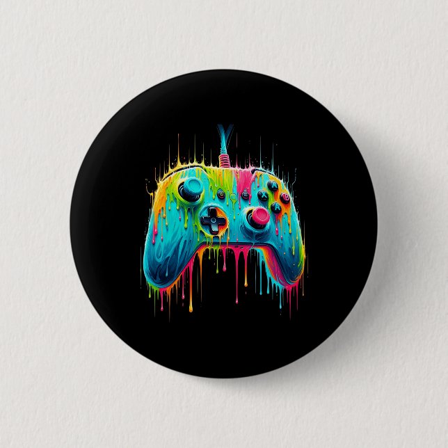 Pion für Gaming Gamer Grafik Design Button (Vorderseite)