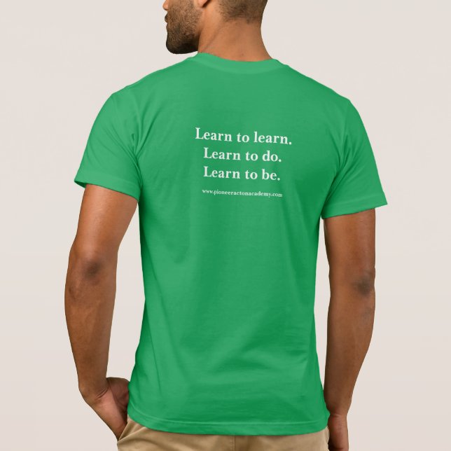 Pioneer Acton Academy Adult T - Shirt (Rückseite)