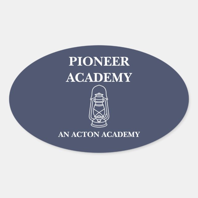 Pioneer Acton Academy Oval Sticker (Vorderseite)