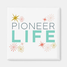 Pioneer Life Funkelnd farbig Magnet