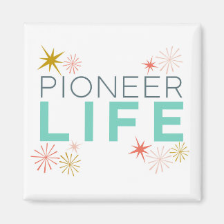 Pioneer Life Funkelnd farbig Magnet