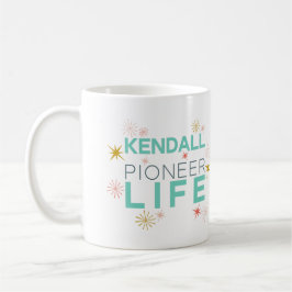 Pioneer Life Funkelnd - Individuelle Name Kendall Kaffeetasse