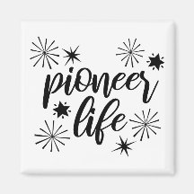 Pioneer Life Funkelnd Kalligrafie Schwarz-Weiß