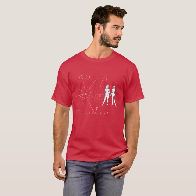 Pioneer-Plakat nur Frauen T-Shirt (Vorne ganz)
