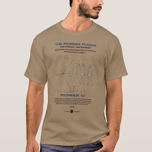 Pioneer Plaque T-Shirt (Vorderseite)