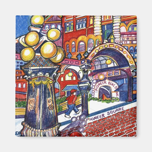 Pioneer Square Magnet (Vorne)