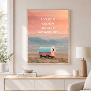Pioneer Wagon Prairie - Erstellen Sie Ihren eigene Poster
