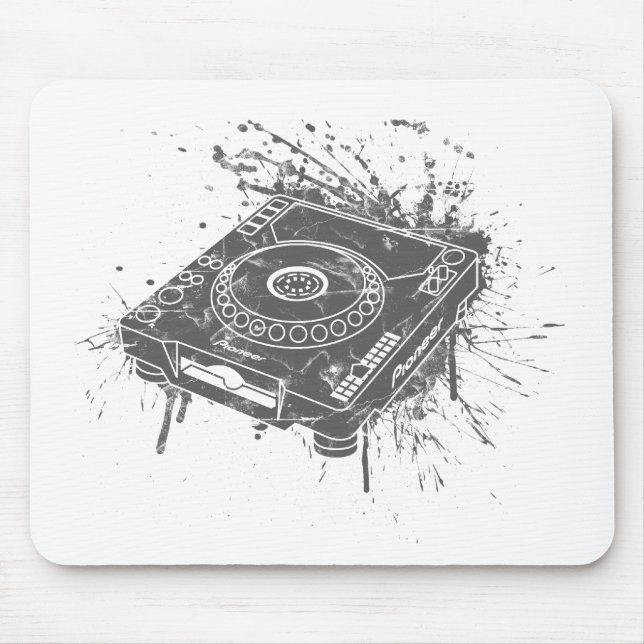 Pionier-Graffiti CDJ-1000 Mousepad (Vorne)