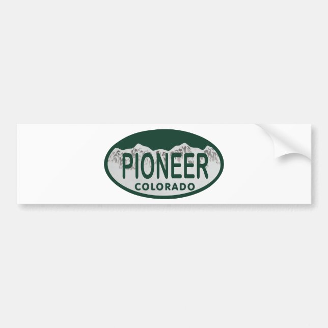 Pioniercolorado-Lizenzoval Autoaufkleber (Vorne)