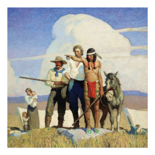 Pioniere der westlichen Kunst von NC Wyeth Fotodruck