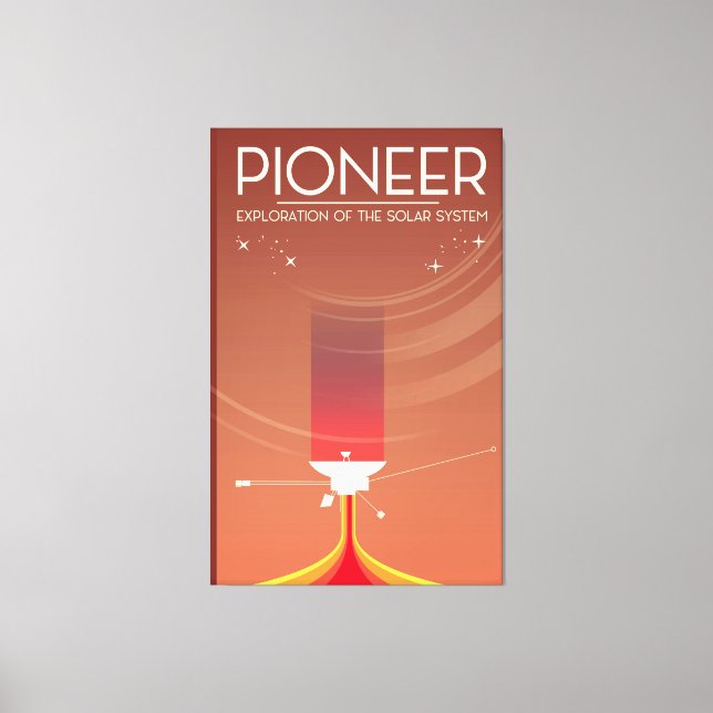 Pionierforschung des Sonnensystems Leinwanddruck (Vorderseite)