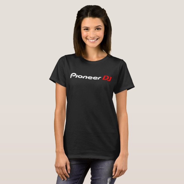 PIONIERverbindungs-FARBEN DJ CLUBWEAR EDM CDJ DDJ T-Shirt (Vorne ganz)