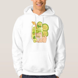 Piou der Shiba: Erfrischendes Minz-Limonaden-Spa Hoodie
