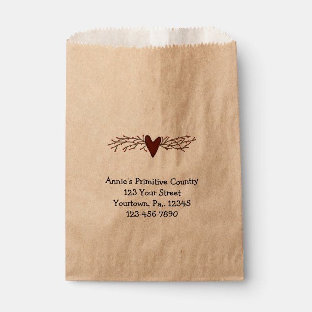 Pip Berry Heart Business Product Bag Geschenktütchen (Vorderseite)