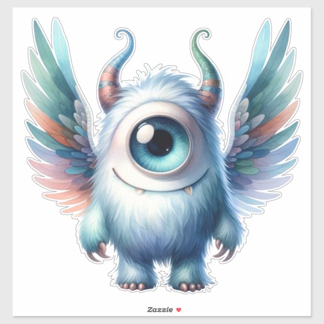 Pip - Ein mit Augen Monster Aufkleber (Blatt)