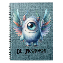 Pip - Ein mit Augen Monster - Custom Spiral Notebo Notizblock