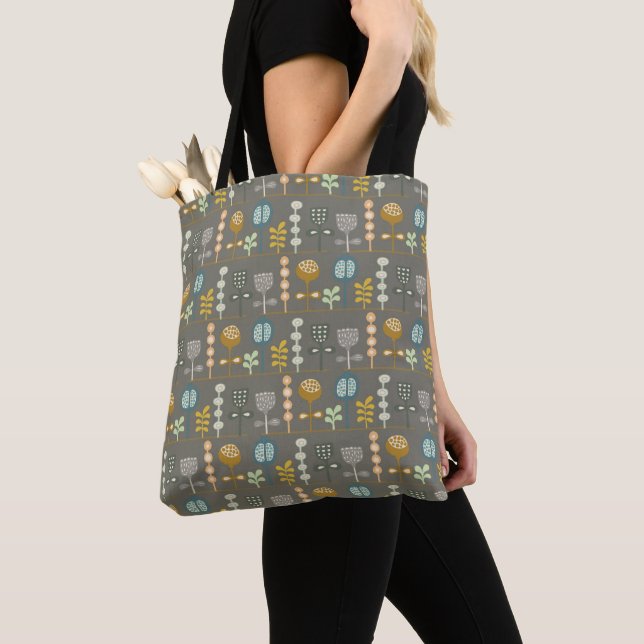 Pip Gerard einzigartiges Designer-Blumenmuster Sch Tasche (Von Nahem)
