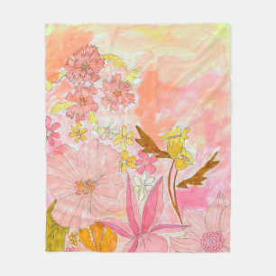 Pip Gerard Modern Fantasy Ink Garden Illustration Fleecedecke
