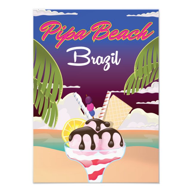 Pipa Beach Brazil Vacation Poster (Vorne)