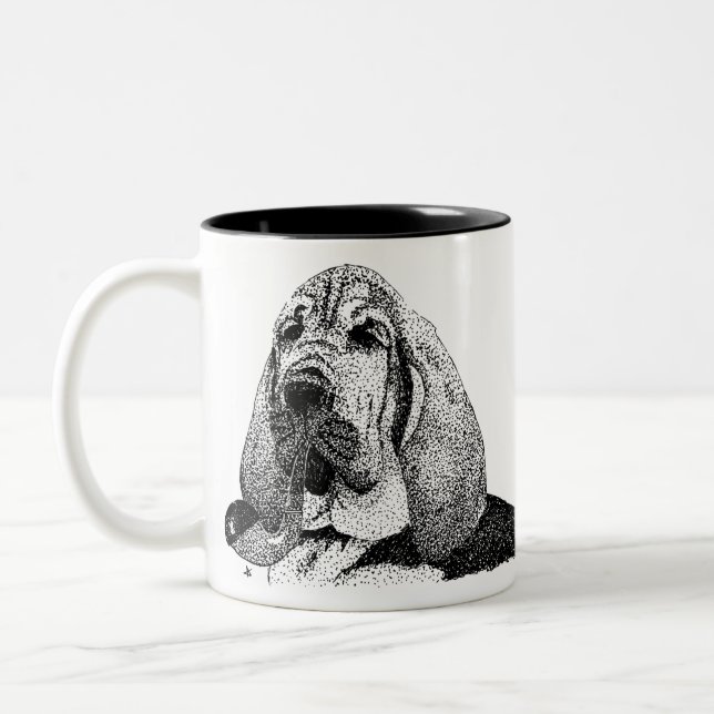 Pipe Hound Zweifarbige Tasse (Links)