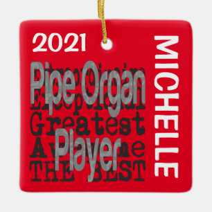 Pipe Organ Player Extraordinaire CUSTOM Keramikornament