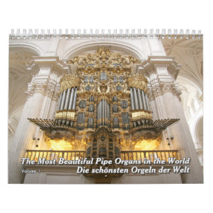 Pipe Organ Wall Calendar - Ein Musikkalender Kalender